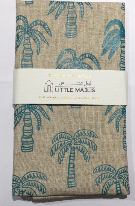 LINEN TEA TOWEL,PALM OISES