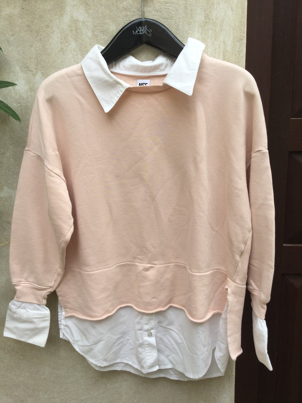 PEACH TOP WITH COLLAR