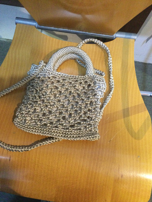 Beige satin with sling