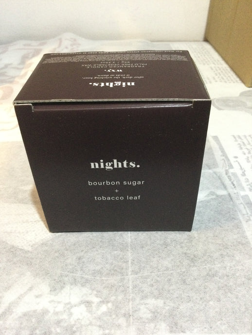 Nights bourbon sugar and tobacco leaf wxycl0303 95 grms.