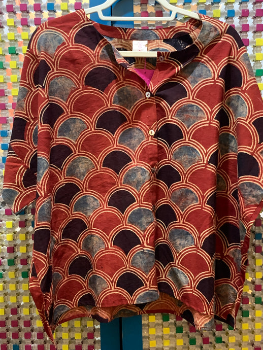 AJRAKH COTTON BOX TOP