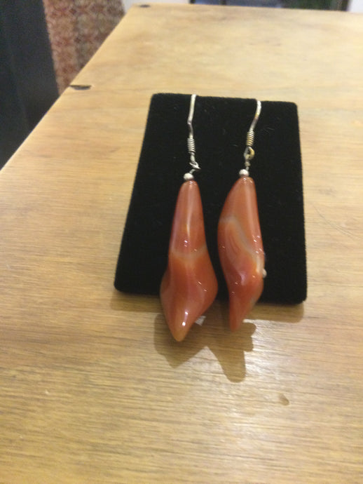 Fashion with onyx earrings