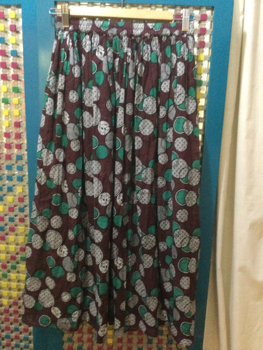 Dotted brown skirt