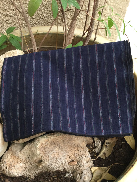 Antique handwoven hand dyed dining mat