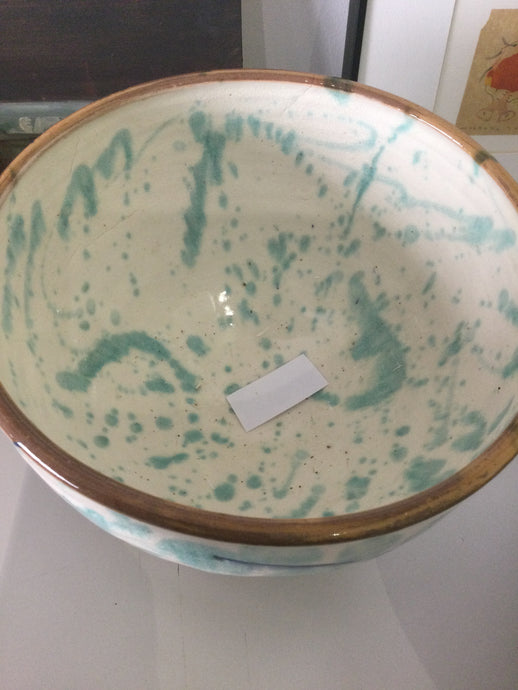 Ceramic bowl deep Green