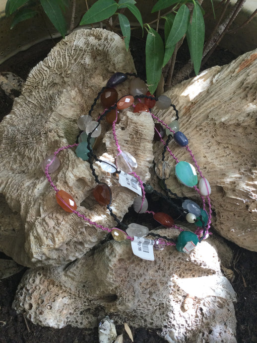 Melange LPA LONG SEMI PRECIOUS NECKLACE