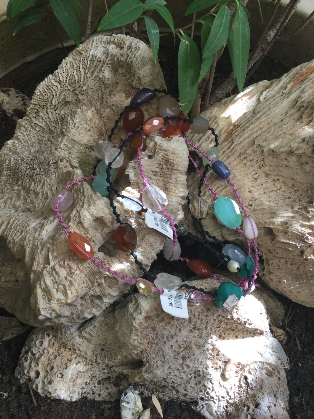 Melange LPA LONG SEMI PRECIOUS NECKLACE