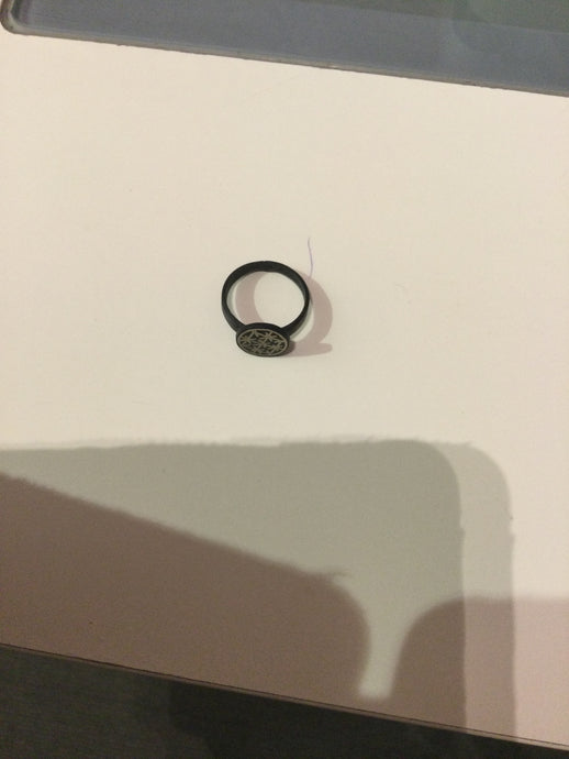 BIDRI SILVER INLAY METAL RING