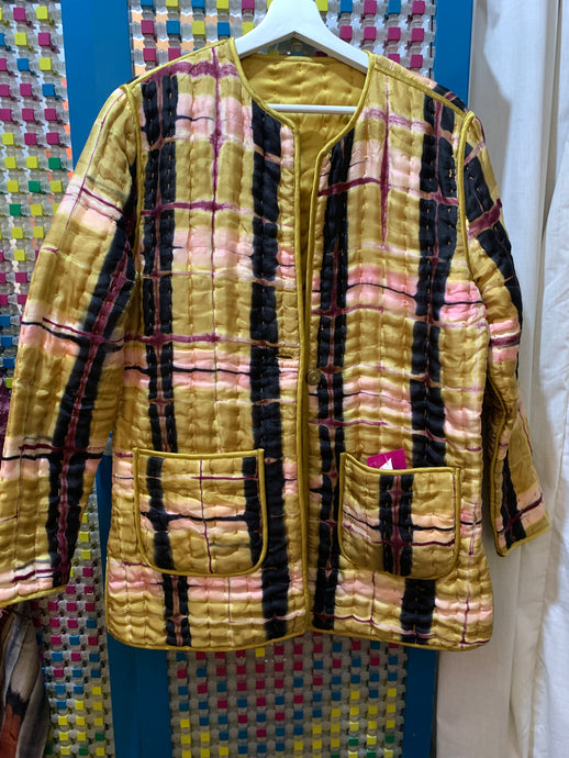 REVERSIBLE SILK JACKET MAGMA