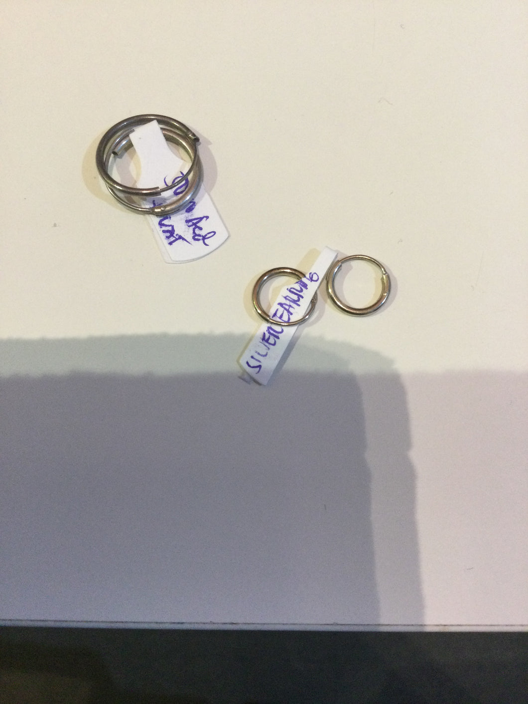 Silver earrings