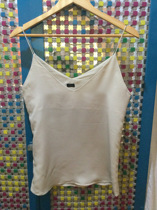 Cream top sleveless