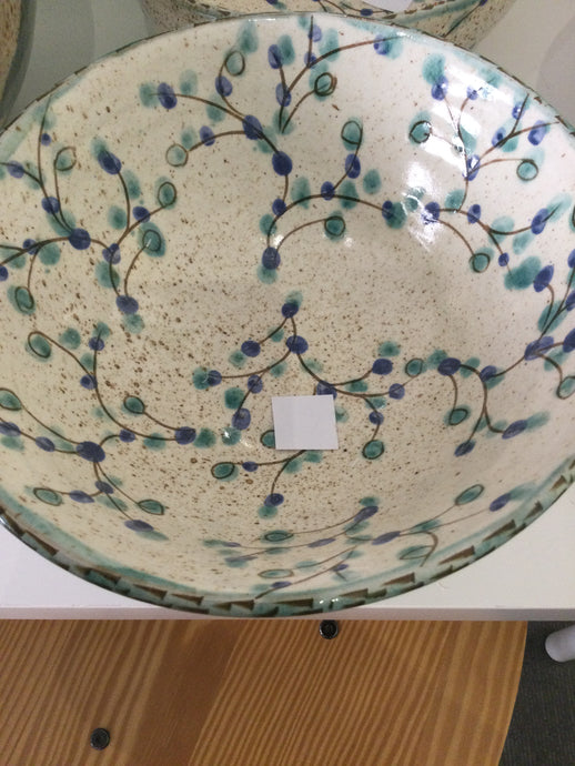 Ceramic bowl flowery medium