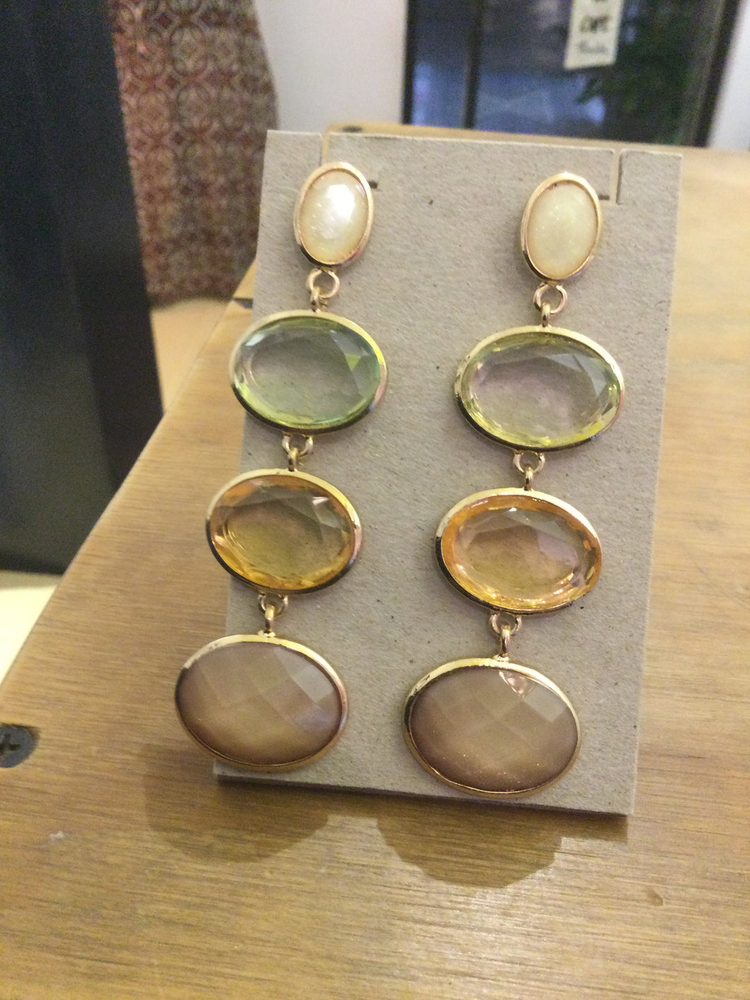 Fashion earrings with stones