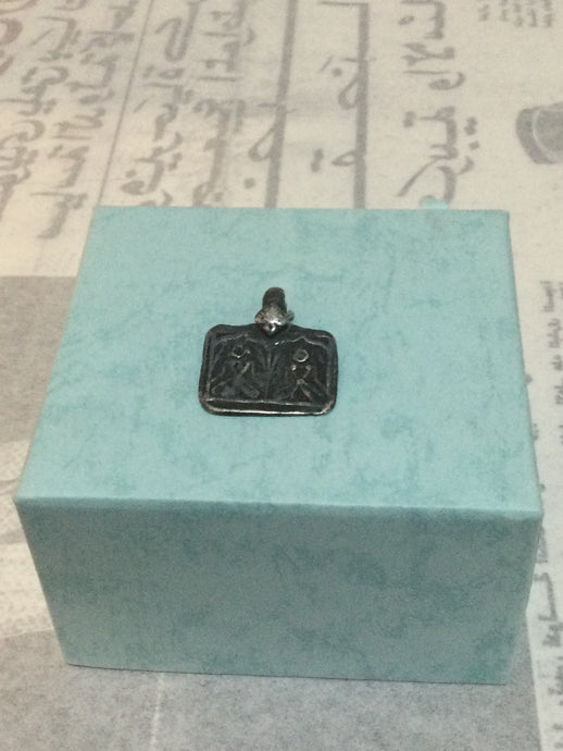 Silver pendant of Ganesh and laxmi