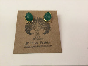 GREEN ONYX EARRINGS