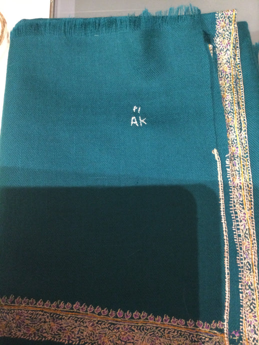 PASHMINA stole Green ( baildar )