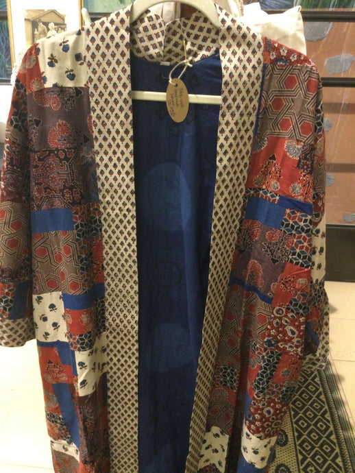 Patch work handmade kimono