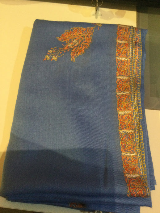 Hashi light blue shawl