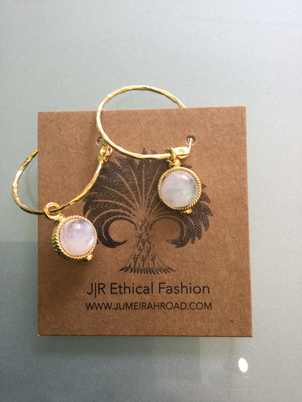 Moonstone earrings