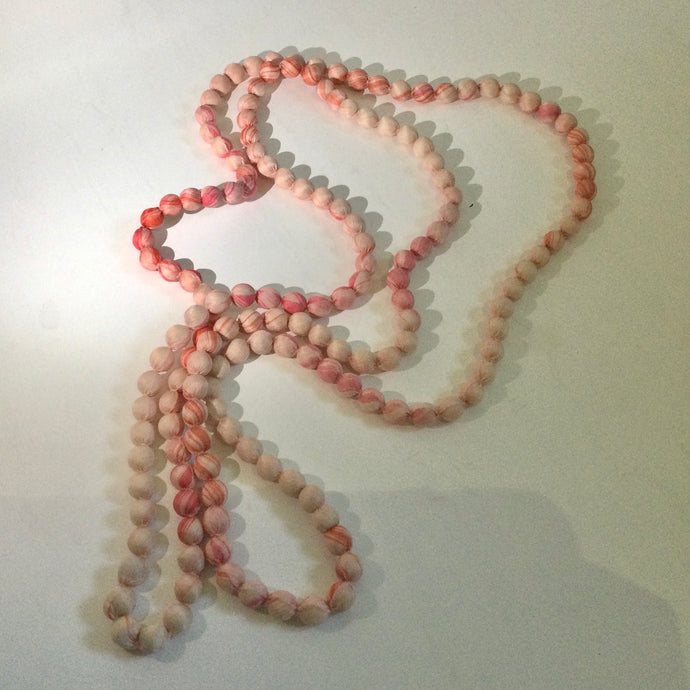 Silk beads necklace