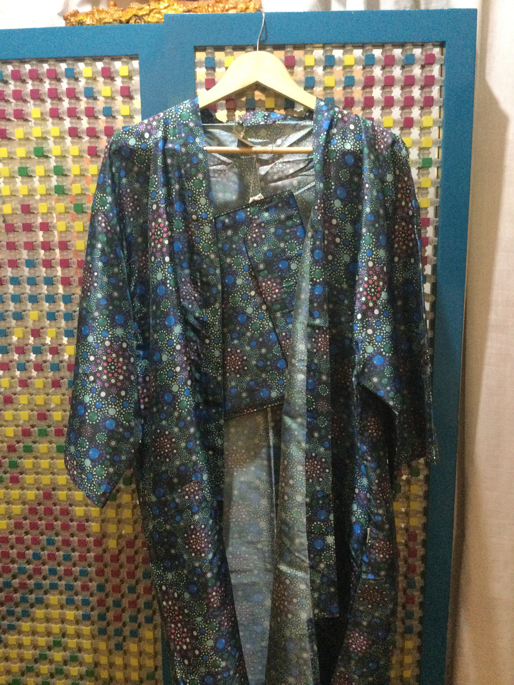 Thai kimono with pouch bag