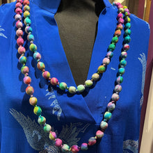 HANDCRAFT WRAPPED SILK BEAD NECKLACE