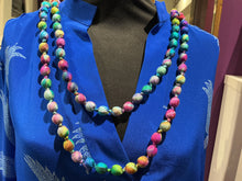 HANDCRAFT WRAPPED SILK BEAD NECKLACE