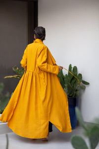 COAT NARGES MUSTARD S